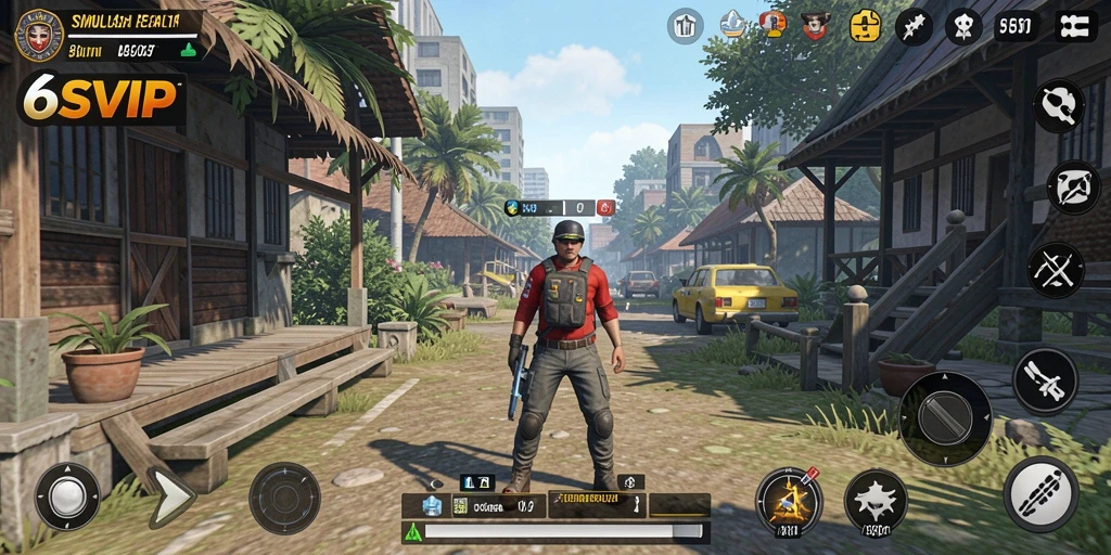 Tampilan gameplay menarik dari 6SVIP dengan simulasi kehidupan yang realistis.