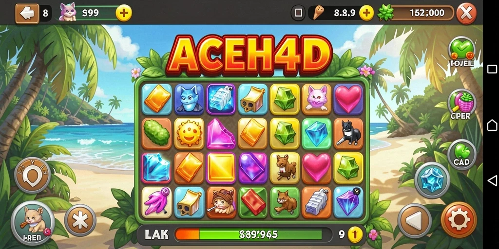 Tampilan gameplay ACEH4D yang menegangkan dan penuh warna.
