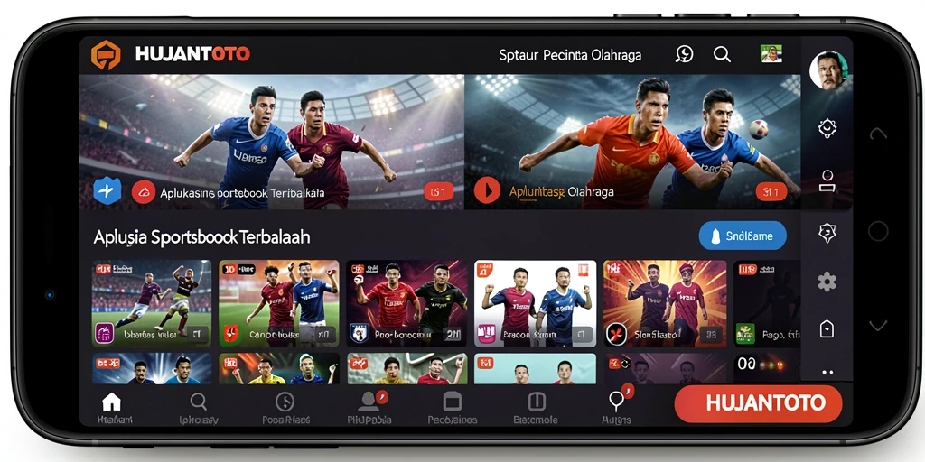 Tampilan gameplay seru dan interaktif dari HUJANTOTO dalam bertaruh olahraga.