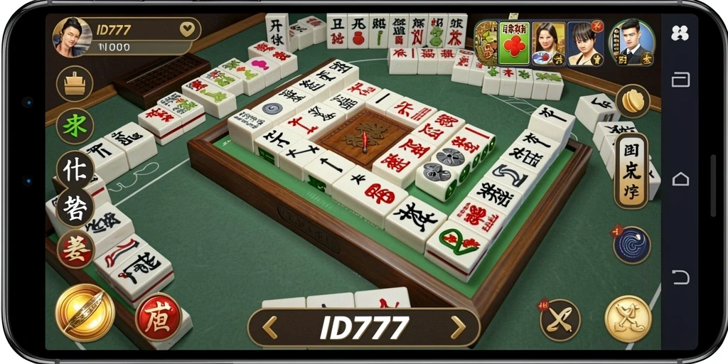 Screenshot utama ID777 menampilkan gameplay Mahjong yang seru dan menantang.