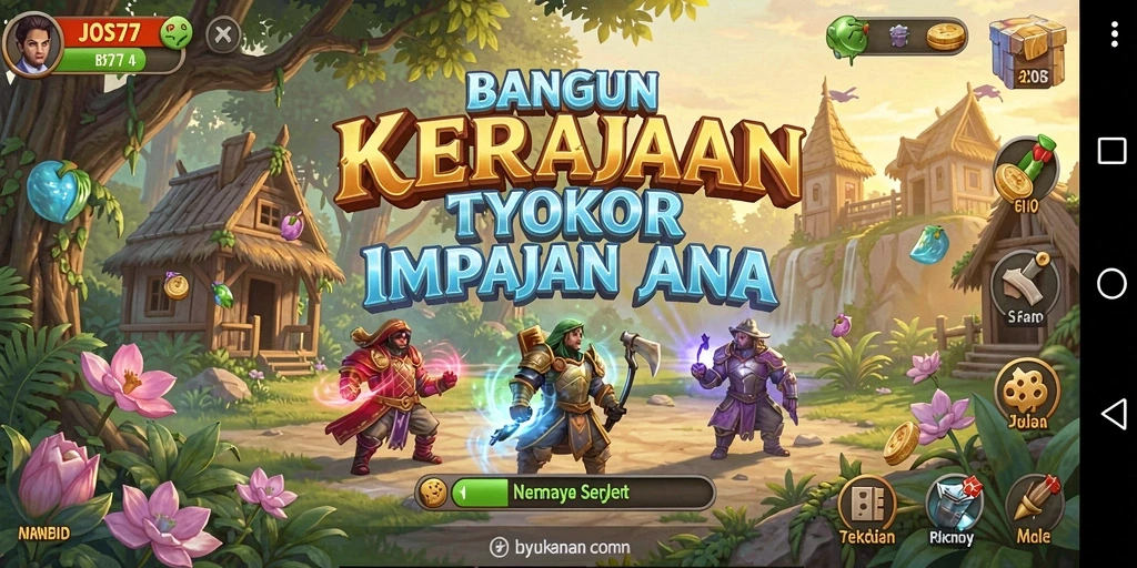 Tampilan gameplay JOS77 yang menawan dalam menjalankan bisnis Tycoon.
