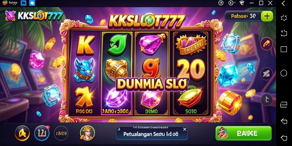 Screenshot KKSLOT777 menampilkan gameplay petualangan yang seru dan menegangkan.