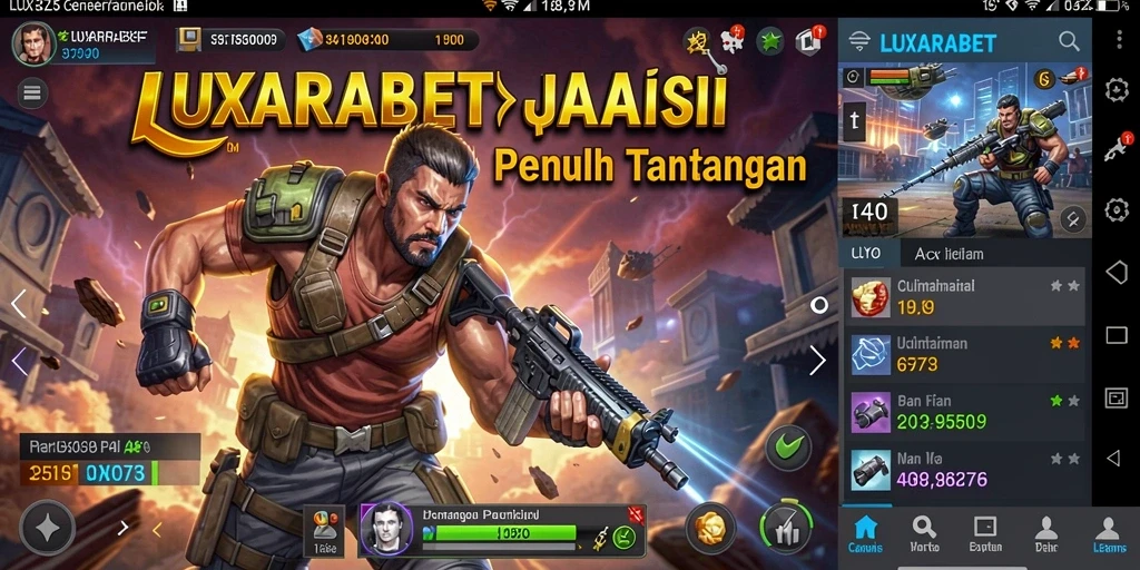 Tangkapan layar gameplay LUXARABET yang penuh aksi dan adrenalin.