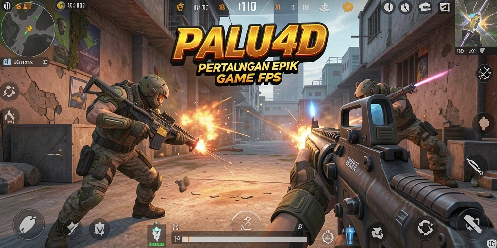 Tampilan gameplay seru dari PALU4D dengan aksi tembak-tembakan yang mendebarkan.
