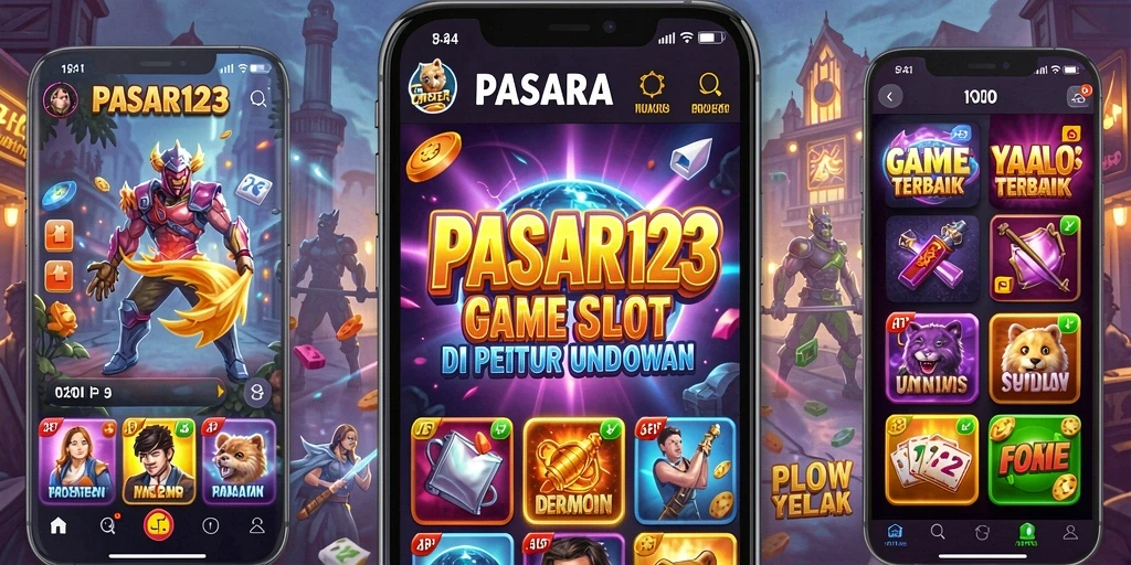 Tampilan gameplay PASAR123 yang menakjubkan dengan tema Slot menarik.