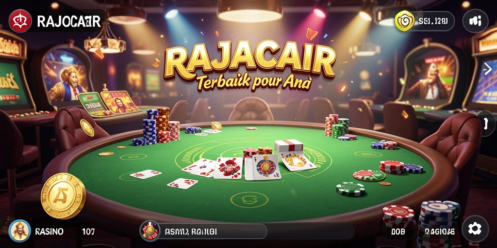 Screenshot RAJACAIR menampilkan gameplay kasino yang seru.