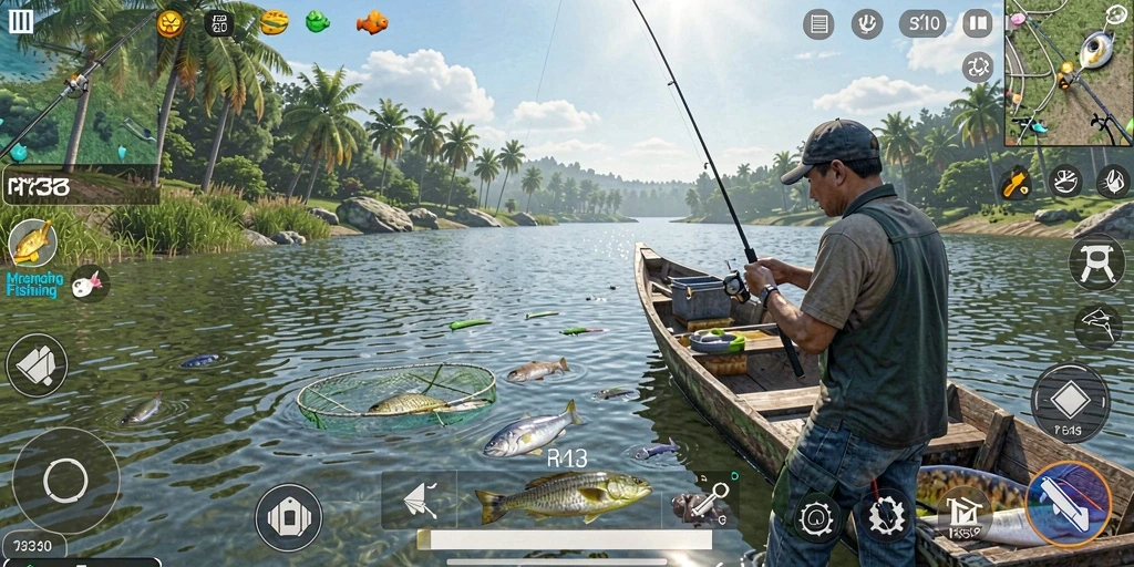 Tangkapan ikan yang luar biasa dalam gameplay RR33.