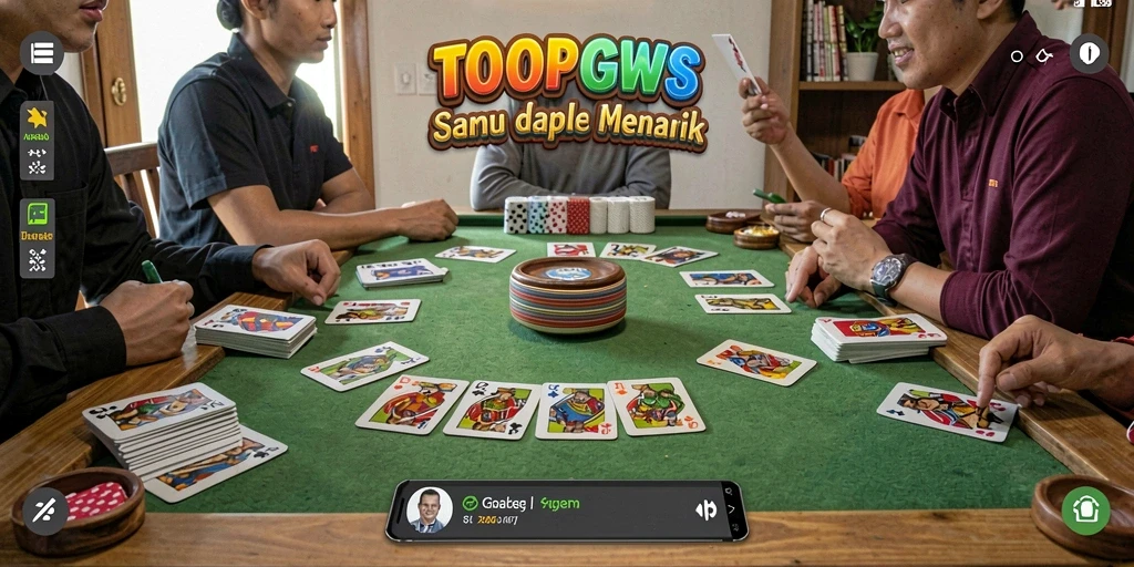 Gambaran gameplay Gaple yang seru dan kompetitif di TOOPGWS.