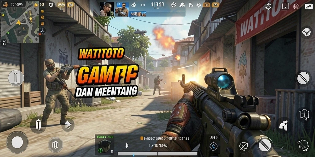 Tampilan gameplay WATITOTO yang menegangkan dalam aksi FPS.